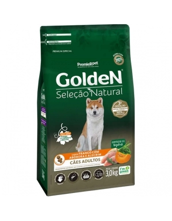 GoldeN Seleção Natural Cães Adultos Frango com Abóbora & Alecrim 3KG