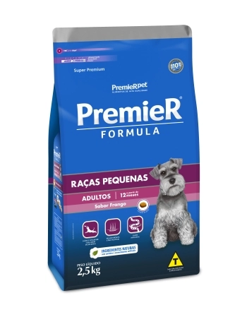 PremieR Formula Cães Adultos Porte Pequeno Frango 2,5KG
