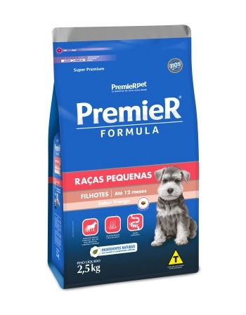 PremieR Formula Cães Filhotes Porte Pequeno Frango 2,5KG