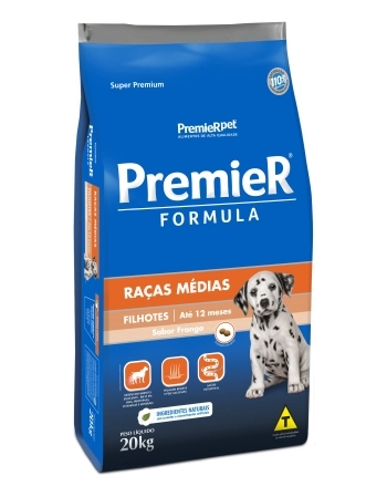 PremieR Formula Cães Filhotes Porte Médio Frango 20KG