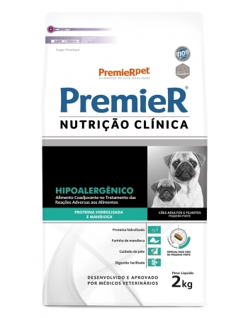 PREMIER NUTR CLIN CAES HIPO PROT HIDRO PEQ PORTE 2 KG