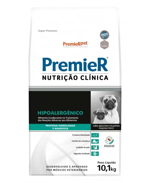 PREMIER NUTR CLIN CAES HIPO PROT HIDRO PEQ PORTE 10,1 KG