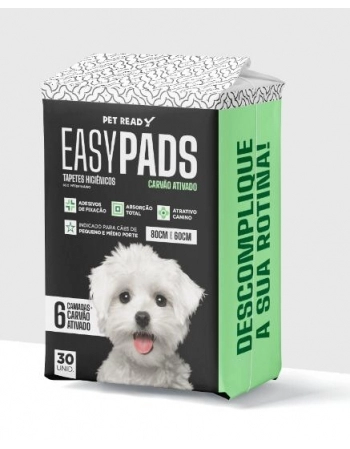 TH EASY PADS CARVAO ATIVADO (80X60) C/30 UN