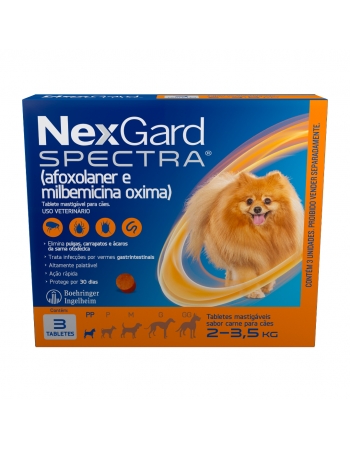 NEXGARD SPECTRA X3 PP (2 A 3,5KG) 3 TABLETE