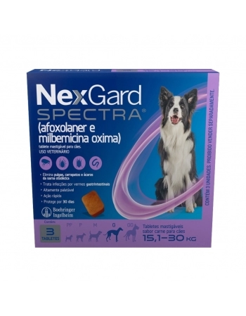 NEXGARD SPECTRA X3 G (15,1 A 30KG) 3 TABLETE